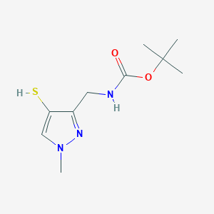 Tert-butyl N-[(1-methyl-4-sulfanylpyrazol-3-yl)methyl]carbamate