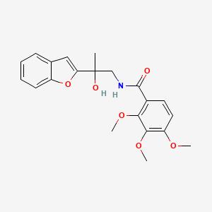 N-(2-(benzofuran-2-yl)-2-hydroxypropyl)-2,3,4-trimethoxybenzamide