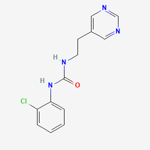 1-(2-Chlorophenyl)-3-(2-(pyrimidin-5-yl)ethyl)urea