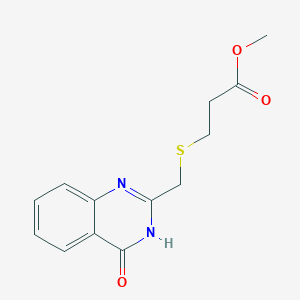 Methyl 3-(((4-oxo-3,4-dihydroquinazolin-2-yl)methyl)thio)propanoate