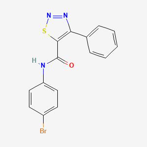 molecular formula C15H10BrN3OS B2852631 N-(4-bromophenyl)-4-phenyl-1,2,3-thiadiazole-5-carboxamide CAS No. 477857-83-3