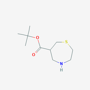 molecular formula C10H19NO2S B2852633 Tert-butyl 1,4-thiazepane-6-carboxylate CAS No. 2248380-88-1