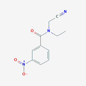 molecular formula C11H11N3O3 B2852638 N-(cyanomethyl)-N-ethyl-3-nitrobenzamide CAS No. 1308091-87-3