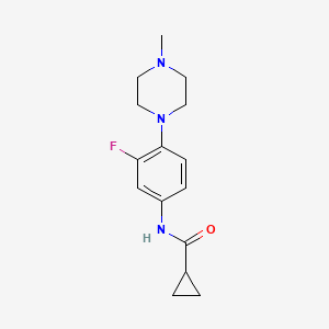N-[3-fluoro-4-(4-methylpiperazin-1-yl)phenyl]cyclopropanecarboxamide
