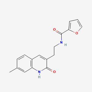N-(2-(7-methyl-2-oxo-1,2-dihydroquinolin-3-yl)ethyl)furan-2-carboxamide