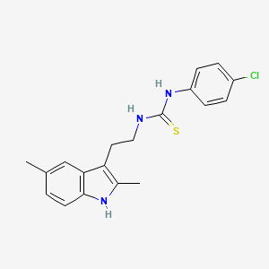 1-(4-chlorophenyl)-3-(2-(2,5-dimethyl-1H-indol-3-yl)ethyl)thiourea