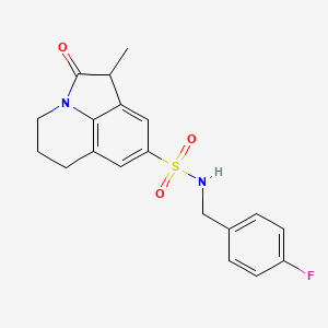 N-(4-fluorobenzyl)-1-methyl-2-oxo-2,4,5,6-tetrahydro-1H-pyrrolo[3,2,1-ij]quinoline-8-sulfonamide