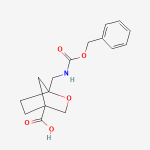 1-(Phenylmethoxycarbonylaminomethyl)-2-oxabicyclo[2.2.1]heptane-4-carboxylic acid