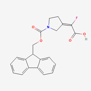 (2E)-2-[1-(9H-Fluoren-9-ylmethoxycarbonyl)pyrrolidin-3-ylidene]-2-fluoroacetic acid