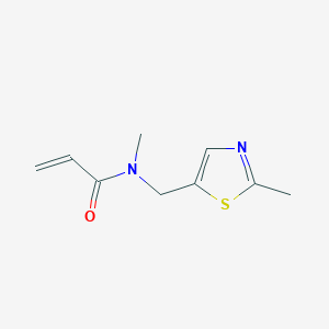 molecular formula C9H12N2OS B2852729 N-methyl-N-[(2-methyl-1,3-thiazol-5-yl)methyl]prop-2-enamide CAS No. 1179073-75-6