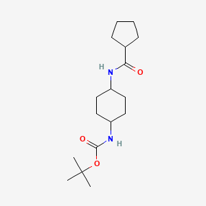 molecular formula C17H30N2O3 B2852738 tert-Butyl (1R*,4R*)-4-(cyclopentanecarbonylamino)cyclohexylcarbamate CAS No. 1286264-29-6