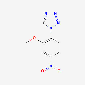 molecular formula C8H7N5O3 B2852748 1-(2-甲氧基-4-硝基苯基)-1H-四唑 CAS No. 328548-64-7