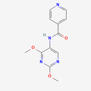 molecular formula C12H12N4O3 B2852758 N-(2,4-dimethoxypyrimidin-5-yl)isonicotinamide CAS No. 1448053-05-1