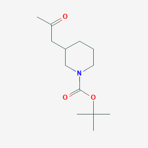 molecular formula C13H23NO3 B2852760 叔丁基 3-(2-氧代丙基)哌啶-1-甲酸酯 CAS No. 206989-47-1