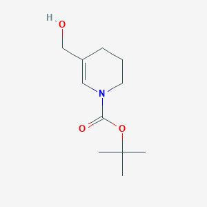 molecular formula C11H19NO3 B2852761 Tert-butyl 5-(hydroxymethyl)-1,2,3,4-tetrahydropyridine-1-carboxylate CAS No. 2225146-90-5