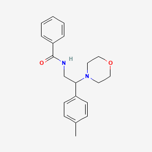 molecular formula C20H24N2O2 B2852767 N-[2-(4-methylphenyl)-2-morpholin-4-ylethyl]benzamide CAS No. 898507-84-1