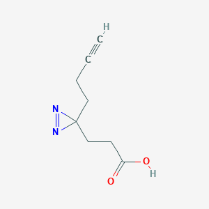 3-(3-(but-3-yn-1-yl)-3H-diazirin-3-yl)propanoic acid