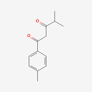 molecular formula C13H16O2 B2852773 4-Methyl-1-(4-methylphenyl)pentane-1,3-dione CAS No. 100612-22-4
