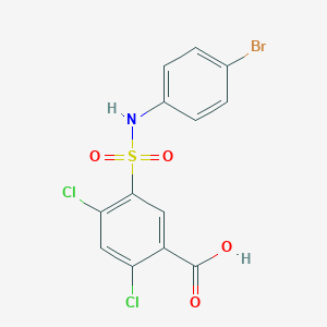 5-[(4-Bromoanilino)sulfonyl]-2,4-dichlorobenzoic acid