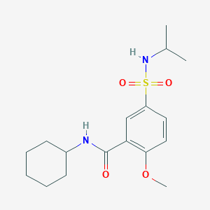 N-cyclohexyl-5-[(isopropylamino)sulfonyl]-2-methoxybenzamide