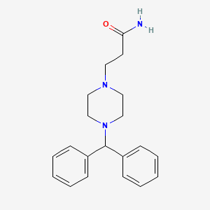 molecular formula C20H25N3O B2852791 3-[4-(Diphenylmethyl)-1-piperazinyl]propanamide CAS No. 1211691-72-3