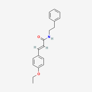 molecular formula C19H21NO2 B2852855 (2E)-3-(4-ethoxyphenyl)-N-(2-phenylethyl)prop-2-enamide CAS No. 431074-01-0
