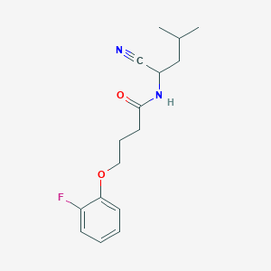 molecular formula C16H21FN2O2 B2852858 N-(1-cyano-3-methylbutyl)-4-(2-fluorophenoxy)butanamide CAS No. 1311577-29-3