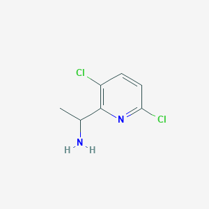 molecular formula C7H8Cl2N2 B2852862 1-(3,6-Dichloropyridin-2-yl)ethanamine CAS No. 1270427-85-4