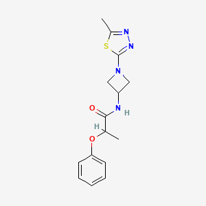 N-[1-(5-Methyl-1,3,4-thiadiazol-2-yl)azetidin-3-yl]-2-phenoxypropanamide