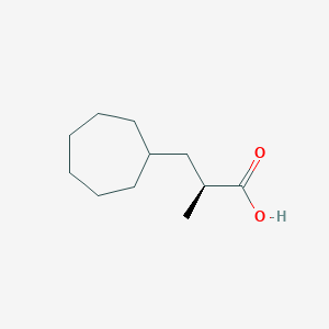 B2852891 (2S)-3-Cycloheptyl-2-methylpropanoic acid CAS No. 2248201-80-9