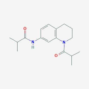 B2852892 N-(1-isobutyryl-1,2,3,4-tetrahydroquinolin-7-yl)isobutyramide CAS No. 1005301-60-9
