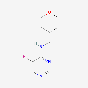 5-Fluoro-N-(oxan-4-ylmethyl)pyrimidin-4-amine