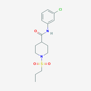 N-(3-chlorophenyl)-1-(propylsulfonyl)-4-piperidinecarboxamide