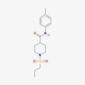 N-(4-methylphenyl)-1-(propylsulfonyl)-4-piperidinecarboxamide