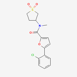 5-(2-chlorophenyl)-N-(1,1-dioxidotetrahydrothiophen-3-yl)-N-methylfuran-2-carboxamide