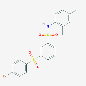 3-[(4-bromophenyl)sulfonyl]-N-(2,4-dimethylphenyl)benzenesulfonamide