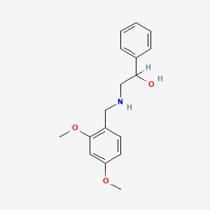 molecular formula C17H21NO3 B2853028 2-[(2,4-Dimethoxybenzyl)amino]-1-phenylethanol CAS No. 892579-84-9
