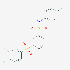 molecular formula C20H17Cl2NO4S2 B285303 3-[(3,4-dichlorophenyl)sulfonyl]-N-(2,4-dimethylphenyl)benzenesulfonamide 