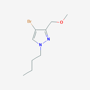 molecular formula C9H15BrN2O B2853052 4-bromo-1-butyl-3-(methoxymethyl)-1H-pyrazole CAS No. 1855950-93-4