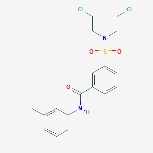 3-{[bis(2-chloroethyl)amino]sulfonyl}-N-(3-methylphenyl)benzamide