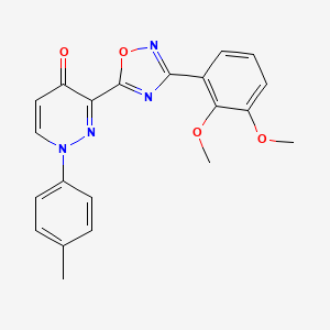 3-[3-(2,3-Dimethoxyphenyl)-1,2,4-oxadiazol-5-yl]-1-(4-methylphenyl)-1,4-dihydropyridazin-4-one