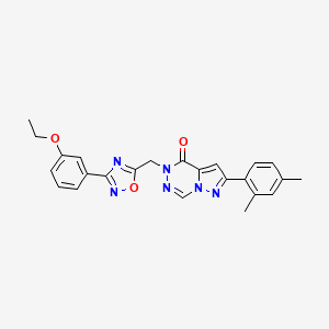 N-(4-methylphenyl)-2-{4-[(4-methylpiperidin-1-yl)carbonyl]-1,3-oxazol-5-yl}benzamide