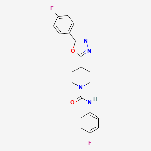 N-(4-fluorophenyl)-4-(5-(4-fluorophenyl)-1,3,4-oxadiazol-2-yl)piperidine-1-carboxamide