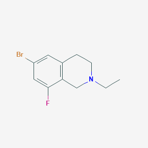 molecular formula C11H13BrFN B2853123 6-Bromo-2-ethyl-8-fluoro-3,4-dihydro-1H-isoquinoline CAS No. 2287298-78-4
