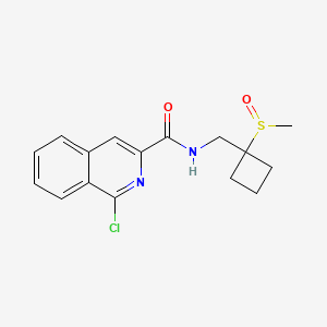 1-chloro-N-[(1-methanesulfinylcyclobutyl)methyl]isoquinoline-3-carboxamide