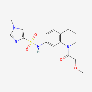 N-(1-(2-methoxyacetyl)-1,2,3,4-tetrahydroquinolin-7-yl)-1-methyl-1H-imidazole-4-sulfonamide