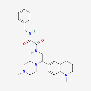 N1-benzyl-N2-(2-(1-methyl-1,2,3,4-tetrahydroquinolin-6-yl)-2-(4-methylpiperazin-1-yl)ethyl)oxalamide