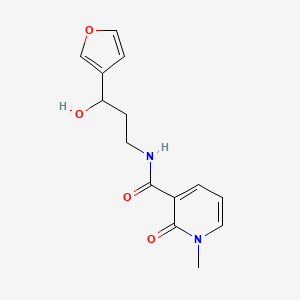 N-(3-(furan-3-yl)-3-hydroxypropyl)-1-methyl-2-oxo-1,2-dihydropyridine-3-carboxamide