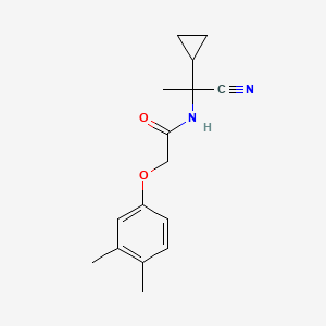 molecular formula C16H20N2O2 B2853140 N-(1-cyano-1-cyclopropylethyl)-2-(3,4-dimethylphenoxy)acetamide CAS No. 1181506-97-7