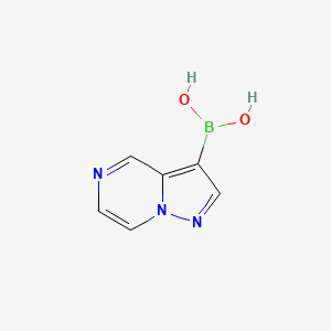molecular formula C6H6BN3O2 B2853145 Pyrazolo[1,5-A]pyrazine-3-boronic acid CAS No. 2304634-86-2